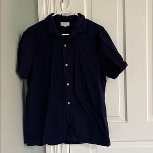 Men’s GAP Crinkle Cotton Gauzy short sleeve button down Shirt Size Mediun